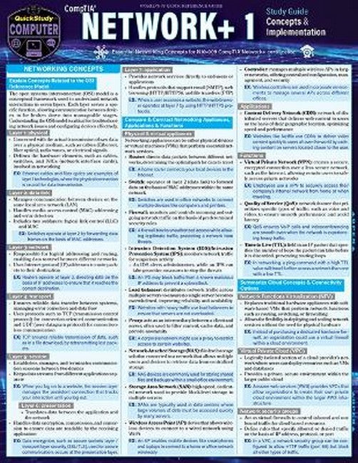 CompTIA� Network+ 1 Concepts & Implementation Study Guide cover