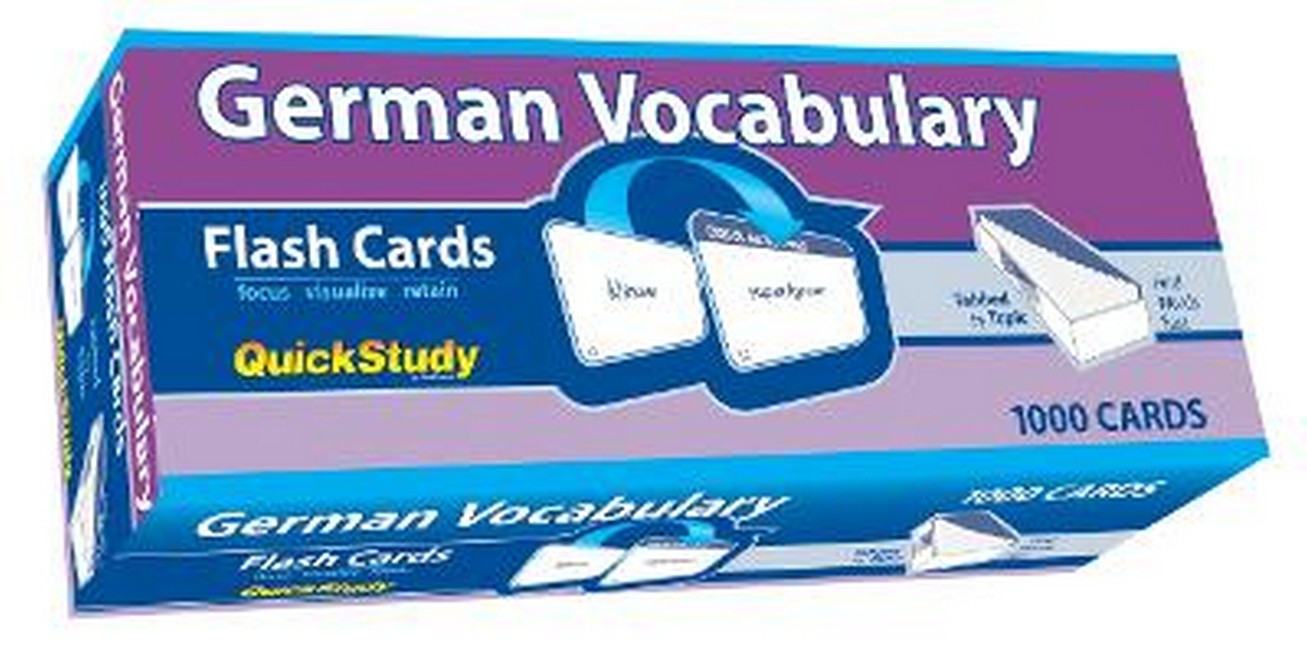 German Vocabulary 1000 Flash Cards cover