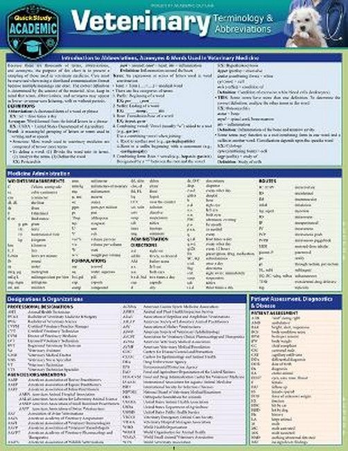 Veterinary Terminology & Abbreviations cover