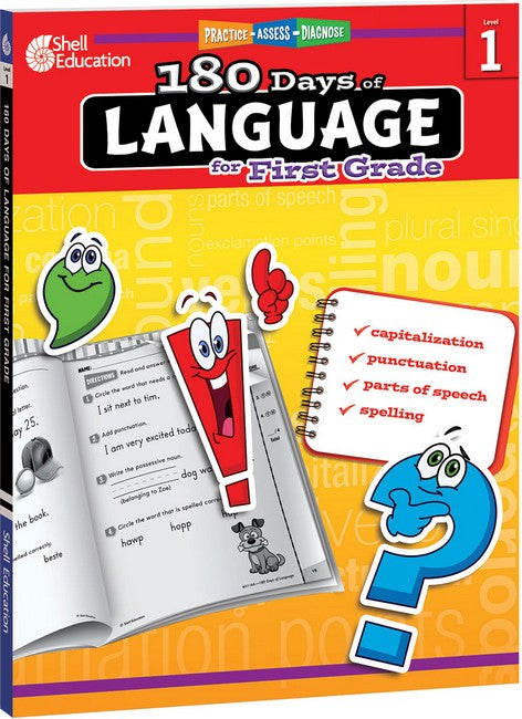 180 Days: Language for First Grade cover