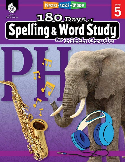 180 Days: Spelling and Word Study for Fifth Grade cover