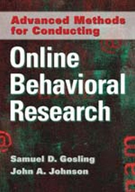 Advanced Methods for Conducting Online Behavioral Research cover