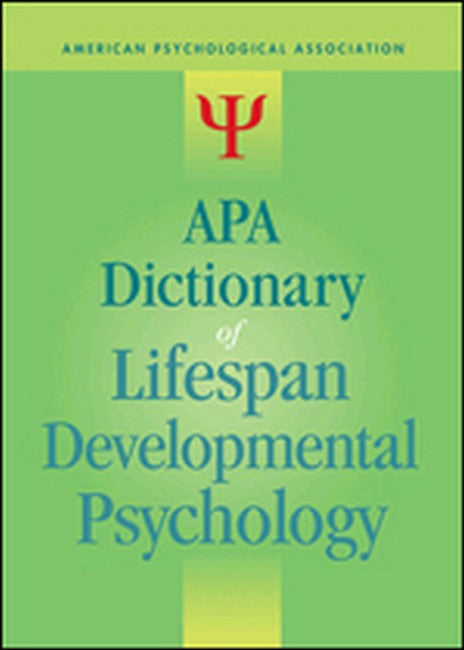 APA Dictionary of Lifespan Developmental Psychology cover