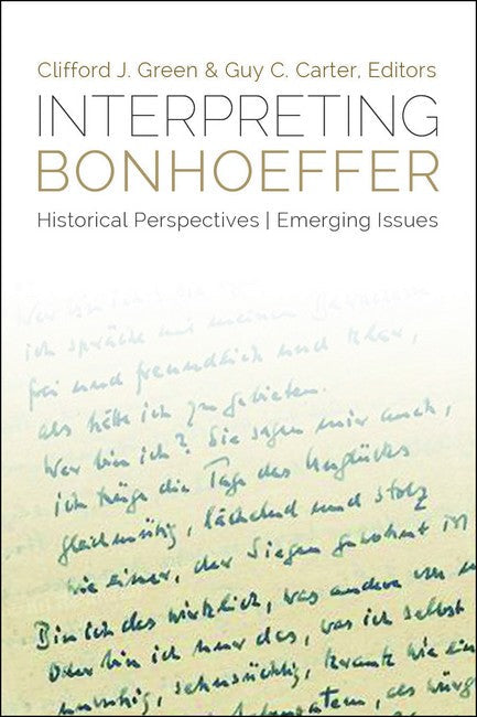 Interpreting Bonhoeffer cover