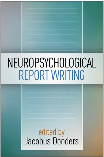 Neuropsychological Report Writing cover