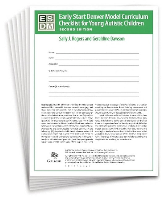 Early Start Denver Model Curriculum Checklist for Infants and Young Autistic Children, Second Edition cover