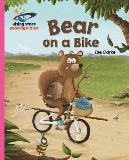 Reading Planet - Bear on a Bike - Pink B: Galaxy cover
