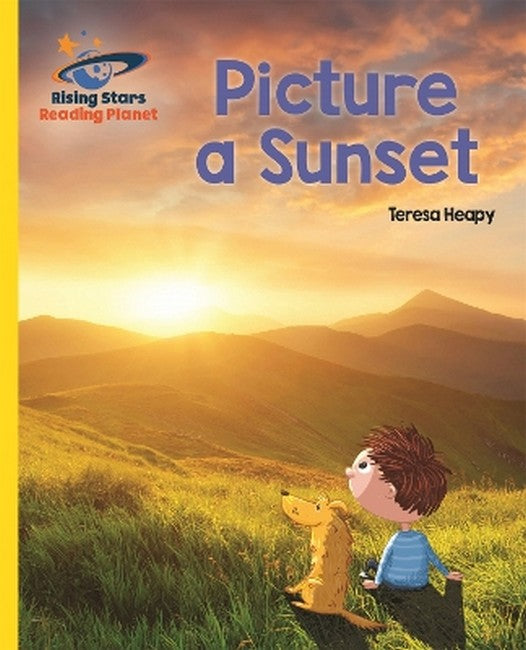 Reading Planet - Picture a Sunset - Yellow: Galaxy cover