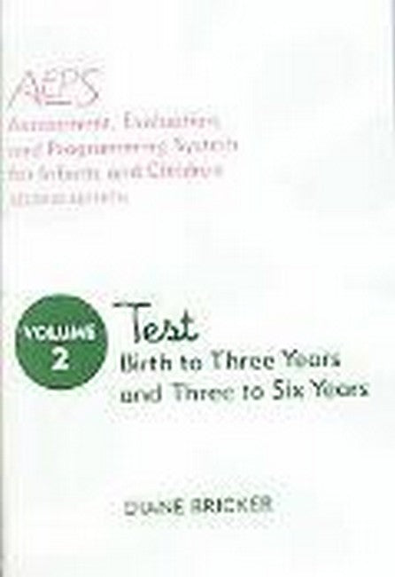 Assessment, Evaluation, and Programming System for Infants and Children (AEPS (R)) cover
