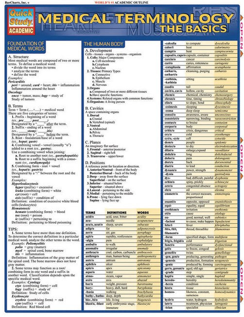 Medical Terminology: The Basics cover