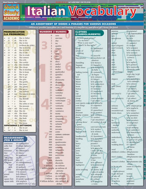 Italian Vocabulary cover