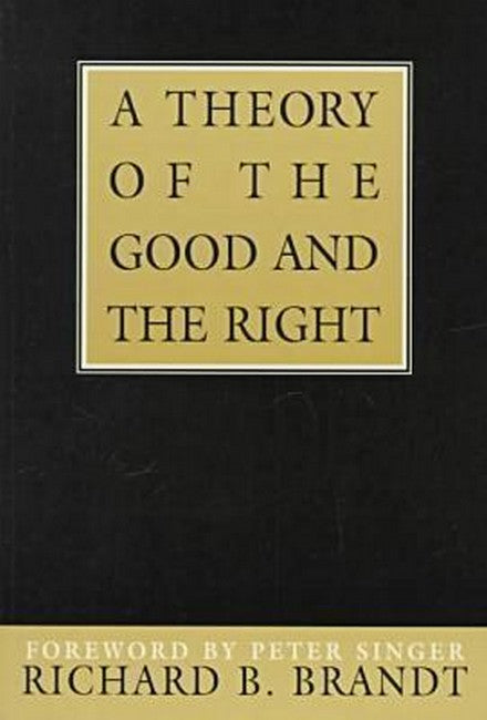 A Theory of the Good and the Right cover
