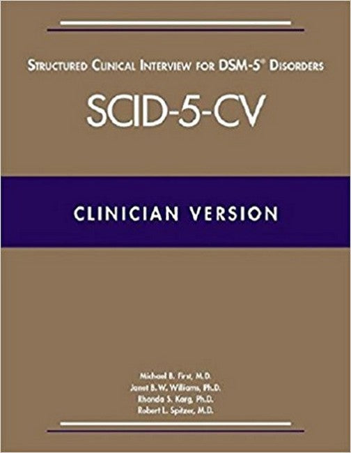 Structured Clinical Interview for DSM-5 (R) Disorders-Clinician Version (SCID-5-CV) cover