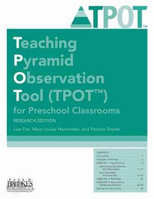 Teaching Pyramid Observation Tool (TPOT (TM)) for Preschool Classrooms cover