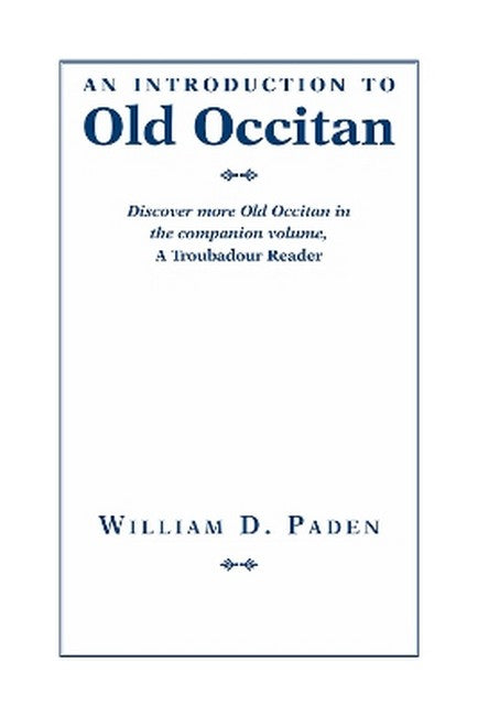 Introduction to Old Occitan cover