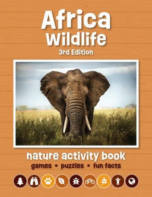 Africa Wildlife Nature Activity Book cover
