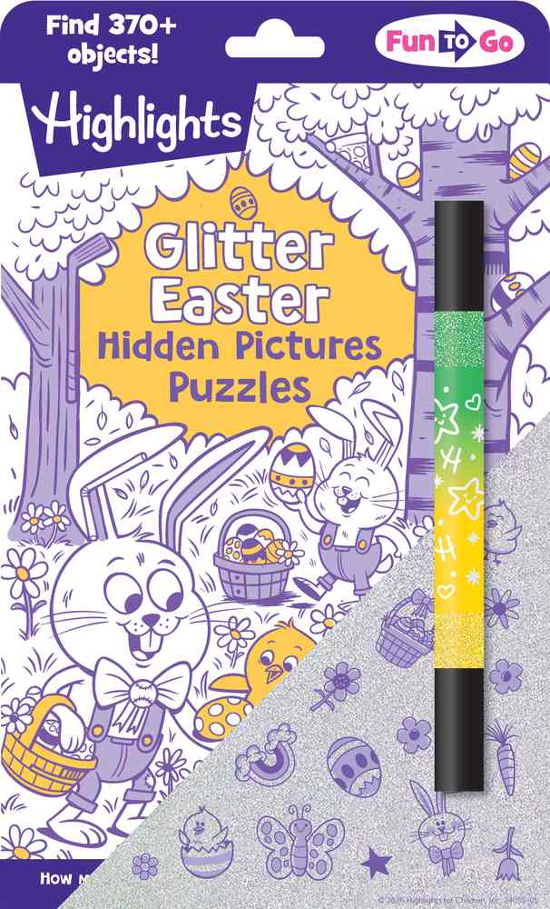 Glitter Easter Hidden Pictures Puzzles book cover
