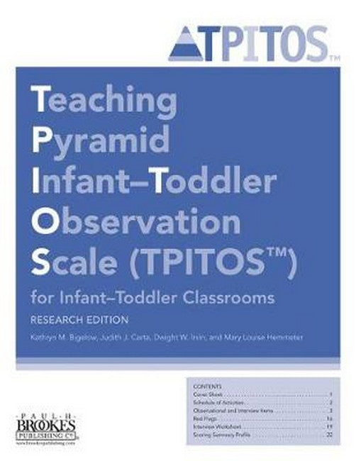 Teaching Pyramid Infant-Toddler Observation Scale (TPITOS (TM)) for Infant-Toddler Classrooms: Tool cover