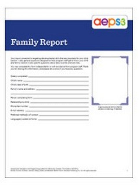 Assessment, Evaluation, and Programming System for Infants and Children (AEPS (R)-3) cover