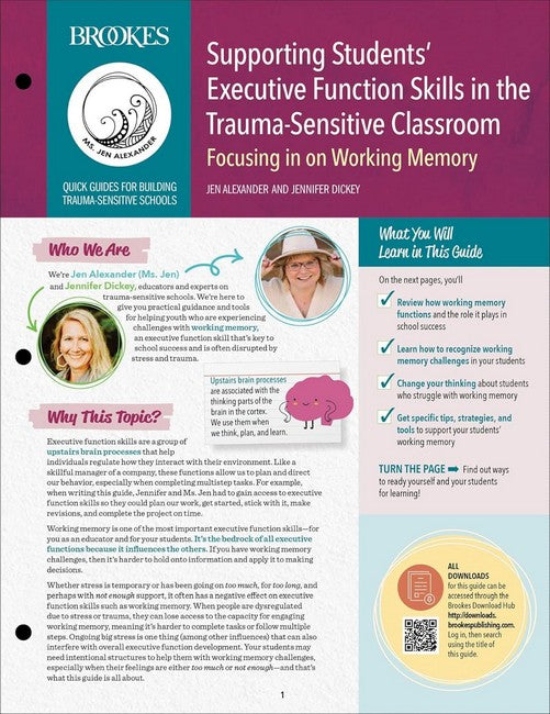 Supporting Students' Executive Function Skills in the Trauma-Sensitive Classroom cover