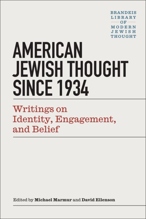 Brandeis Library of Modern Jewish Thought cover
