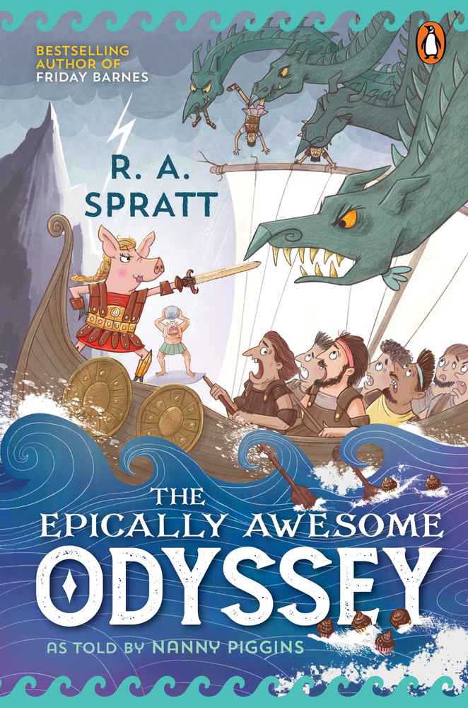 The Epically Awesome Odyssey, as told by Nanny Piggins book cover
