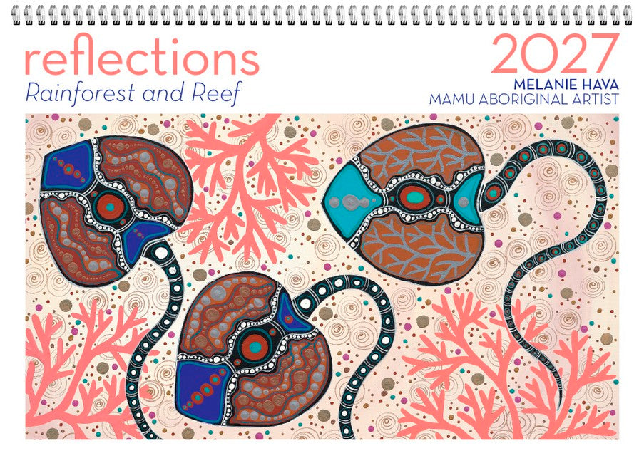 2027 Reflections - Rainforest and Reef Wall Calendar cover
