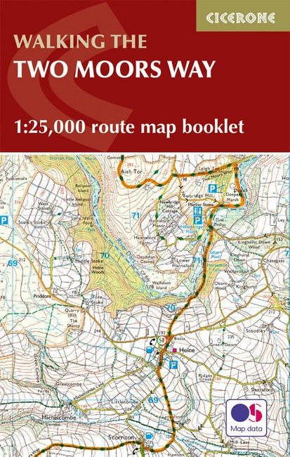 Two Moors Way Map Booklet cover