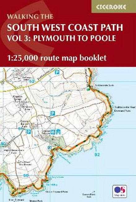 South West Coast Path Map Booklet - Vol 3: Plymouth to Poole cover