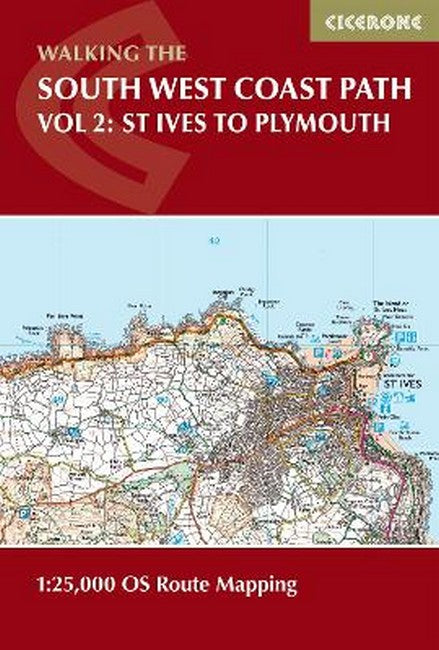 South West Coast Path Map Booklet - Vol 2: St Ives to Plymouth cover