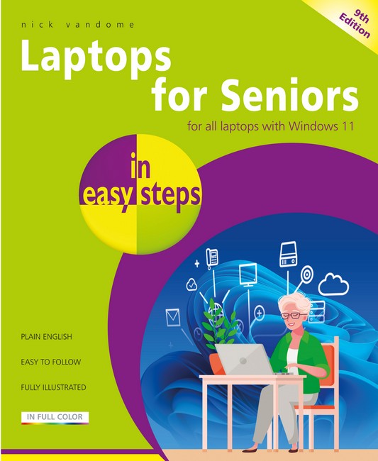 Laptops for Seniors in Easy Steps, 9th Edition cover