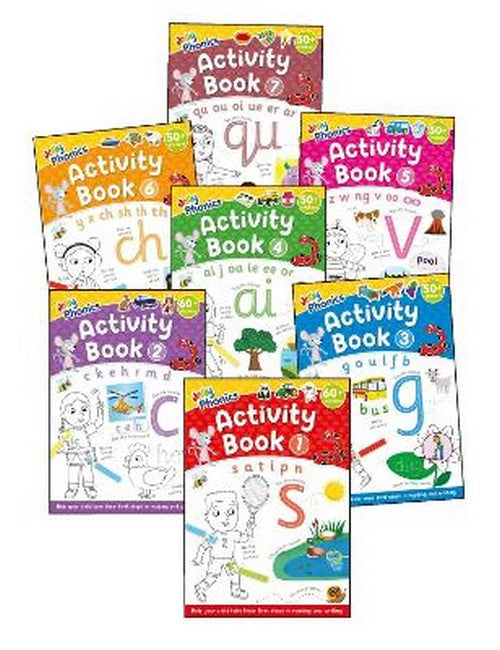 Jolly Phonics Activity Books 1-7 cover
