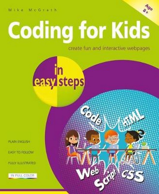 Coding for Kids in easy steps cover