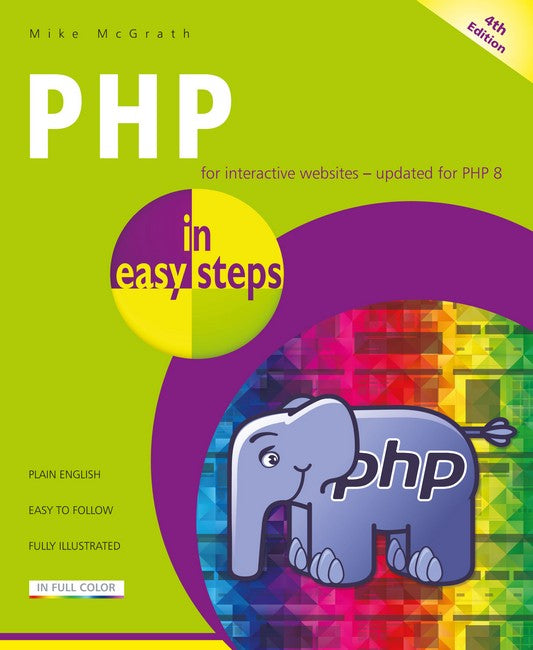 PHP in easy steps cover