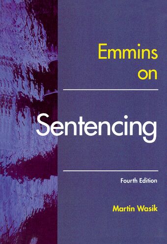 Emmins On Sentencing book cover