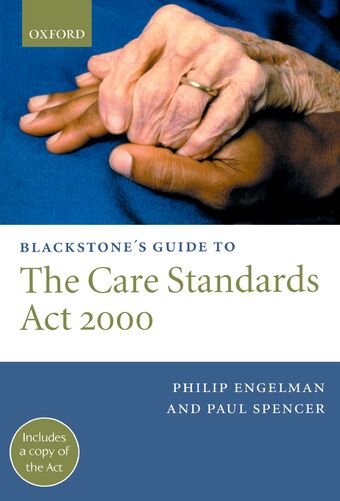 Blackstone's Guide to the Care Standards Act 2000 book cover