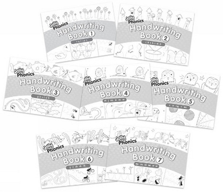 Jolly Phonics Handwriting Books Complete Set (1-7) cover