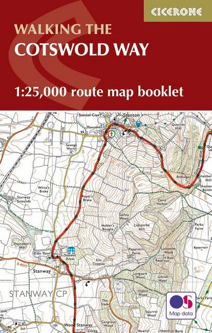 Cotswold Way Map Booklet: 1:25,000 OS Route Mapping