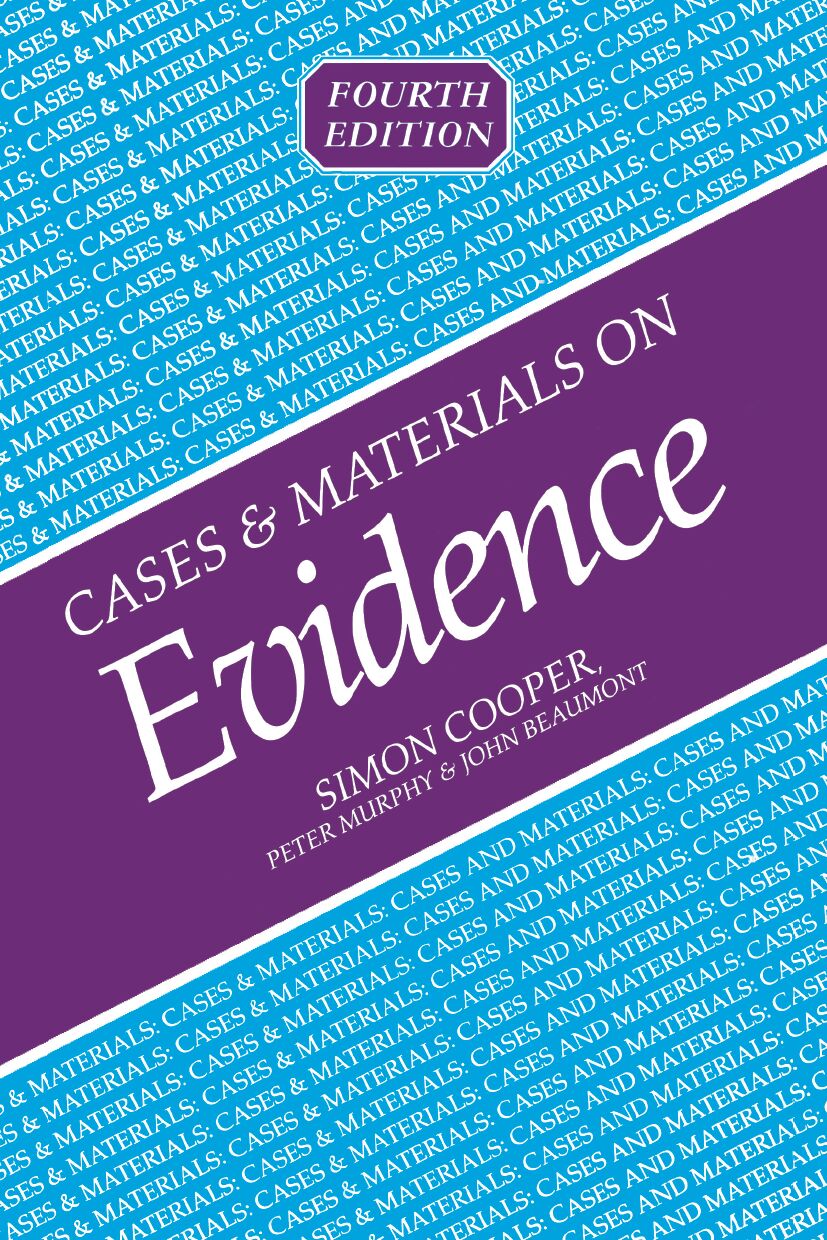 Cases and Materials on Evidence book cover