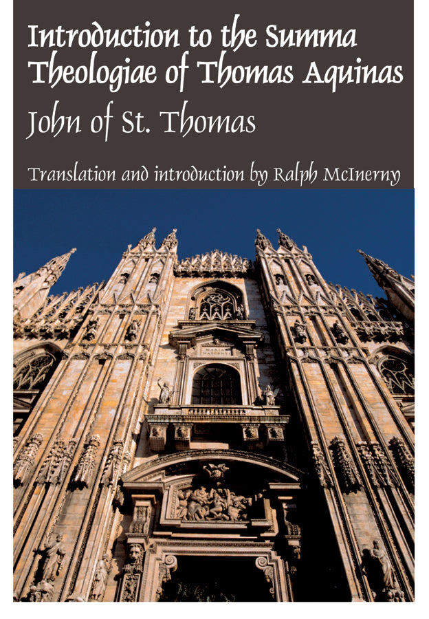 Intro Summa Theologiae Thomas Aquinas: John Of St. Thomas cover