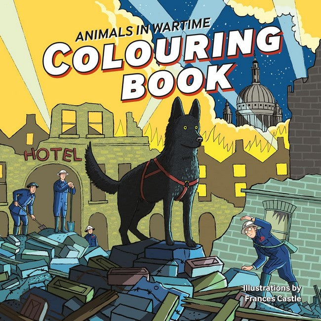 Animals in Wartime Colouring Book cover