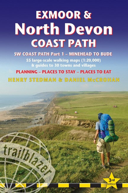 Exmoor & North Devon Coast Path Trailblazer Walking Guide cover