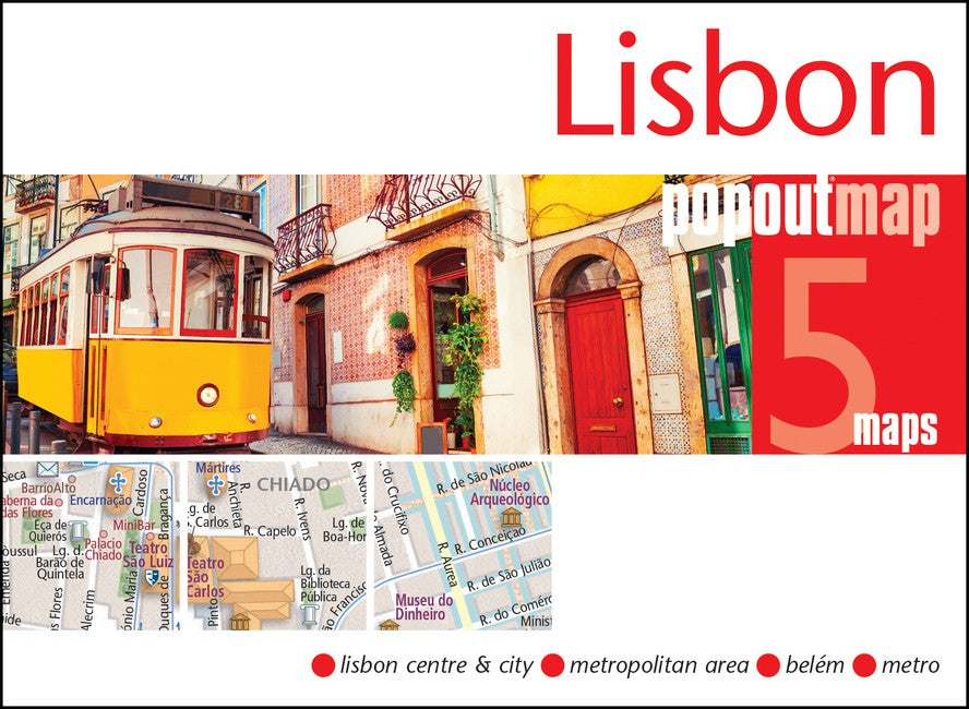 Lisbon PopOut Map: Pocket-size, pop-up map of Lisbon