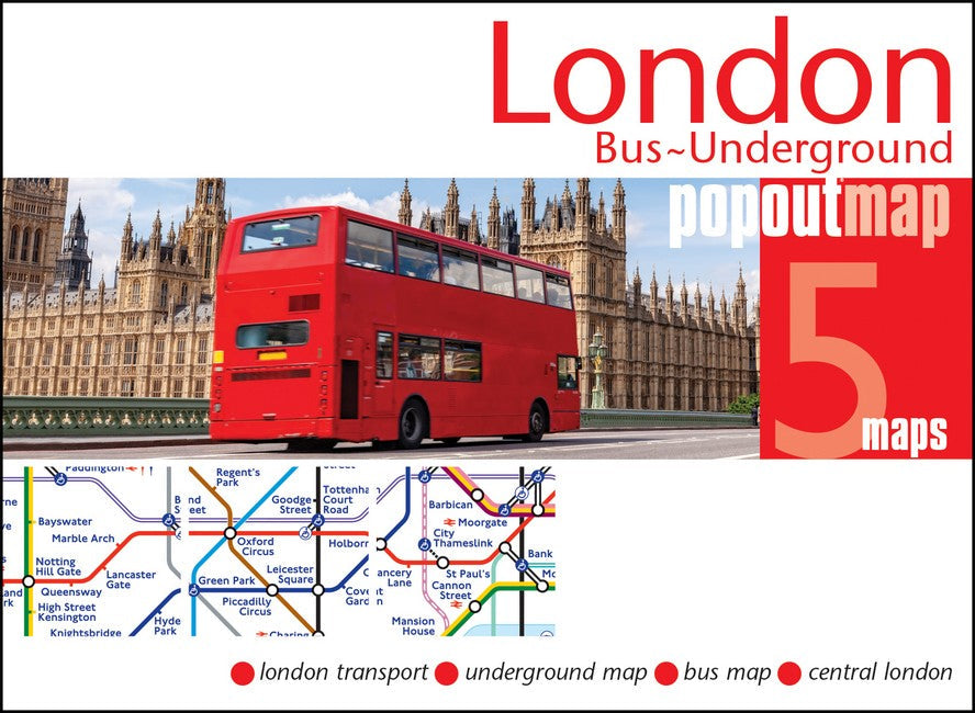 London Bus and Underground PopOut Map cover
