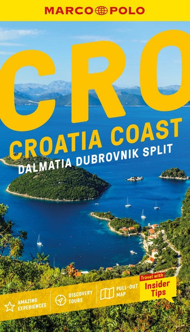 Croatia Coast Marco Polo Pocket Travel Guide - with pull out map cover