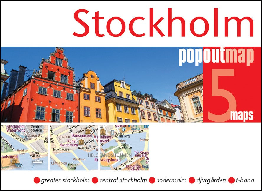 Stockholm PopOut Map - pocket-size, pop up map of Stockholm city centre cover