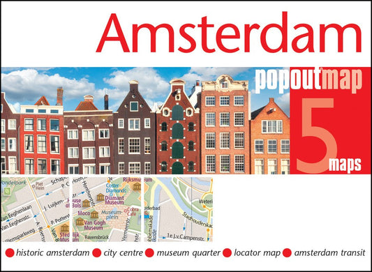 Amsterdam PopOut Map - pocket size, pop up map of Amsterdam city centre cover