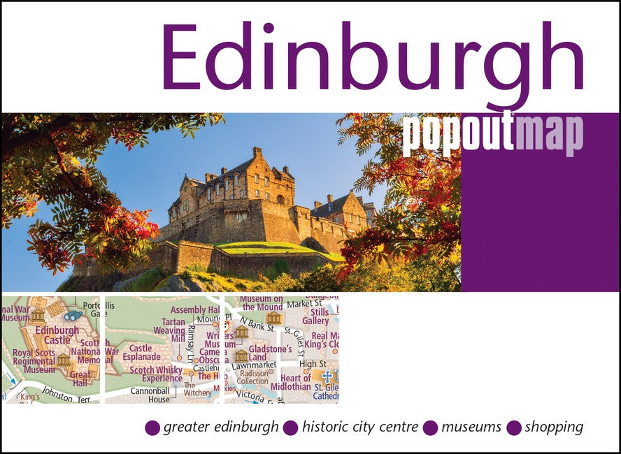 Edinburgh PopOut Map - pocket size, pop up map of Edinburgh city centre cover