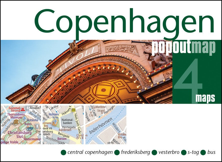 Copenhagen PopOut Map - pocket size, pop up map of Copenhagen city centre cover