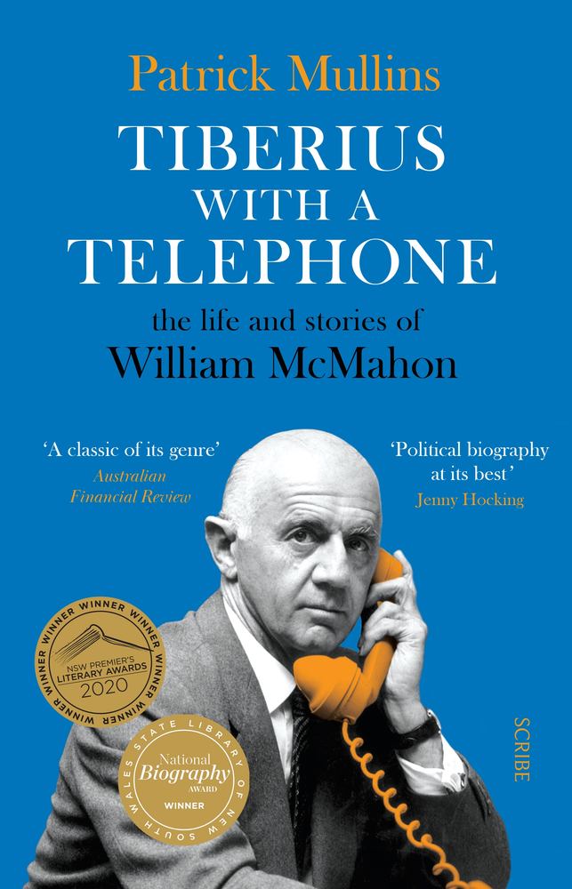 Tiberius with a Telephone book cover